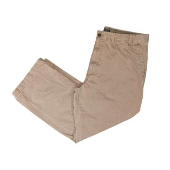Old Navy Loose Fit Cotton Khaki Pants Sz 42 x 30 Dark Khaki Mens - Picture 3 of 8